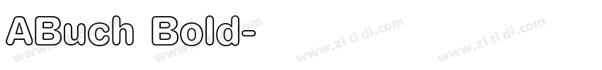 ABuch Bold字体转换 ABuch Bold字体转换